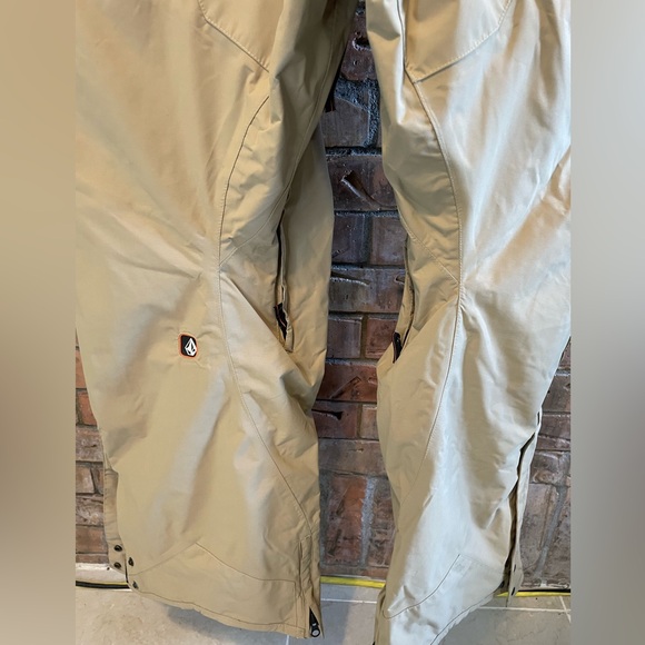 Volcom Snow Pants Adult Medium Brown Thermonite Snowboarding Skiing Mens Size M - Picture 5 of 10